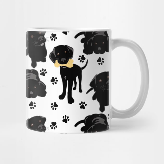 Black Labrador Retriever Puppies by DesignCat